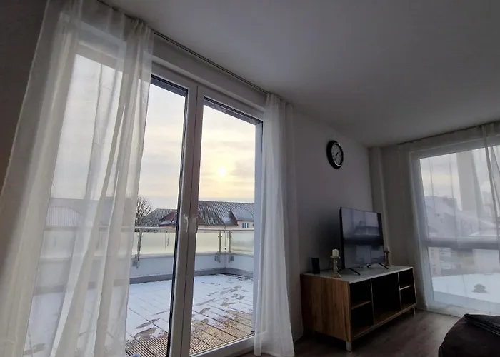 Modern Living With Sunset Terrace - Lift - Smart Tv - Xxl Terrasse Lejlighed *